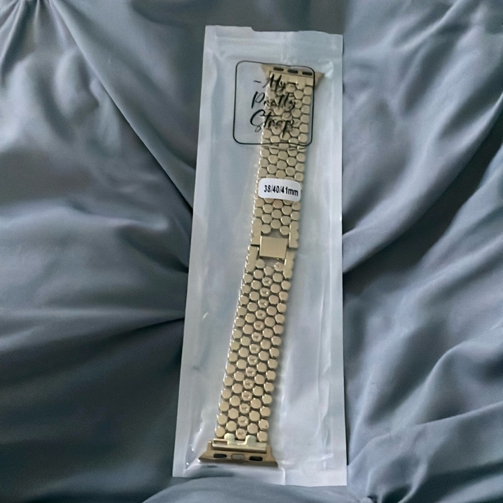 Gold honey comb Apple Watch band